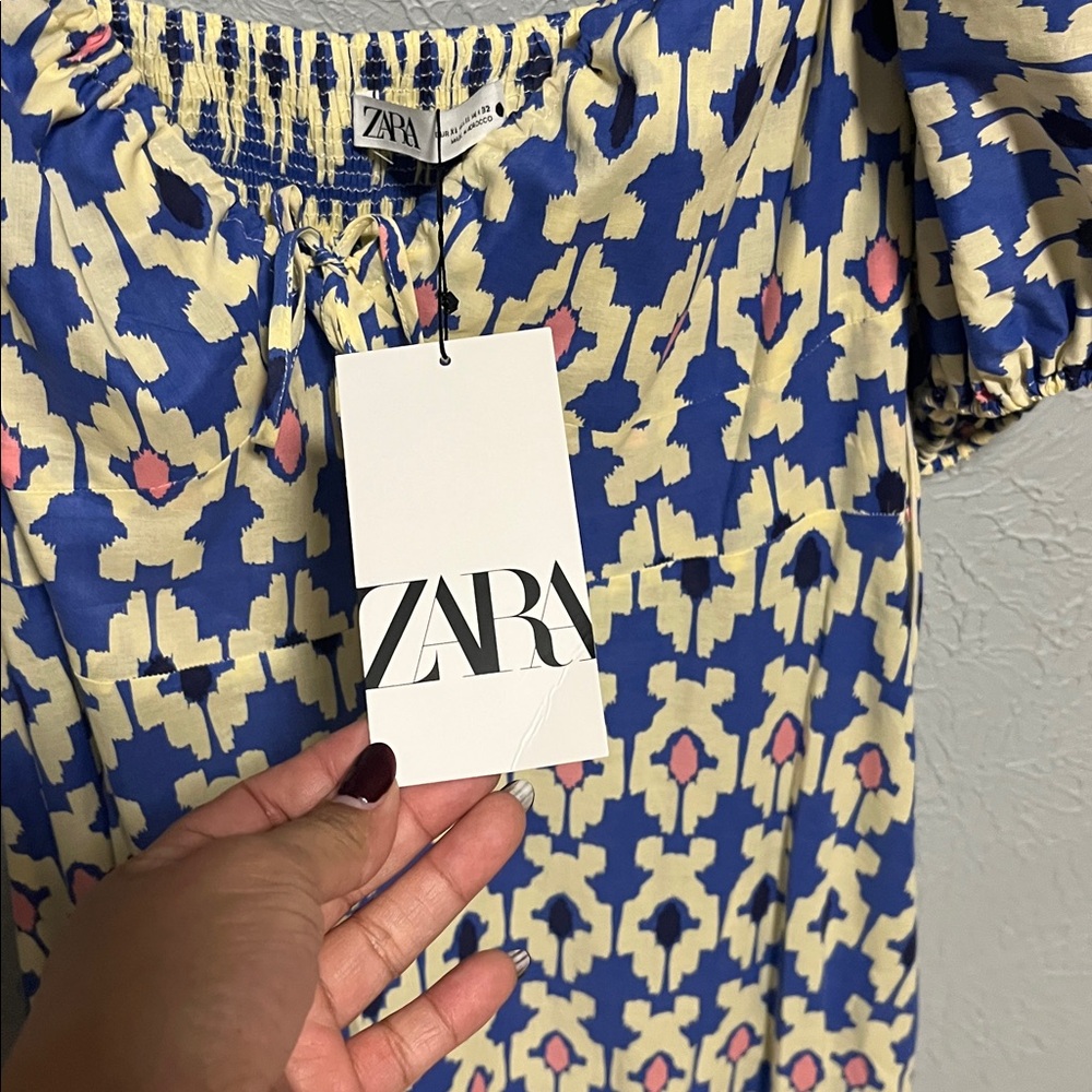 Bloggers Favorite Zara Geometric Maxi Dress XL NWT - Picture 9 of 14